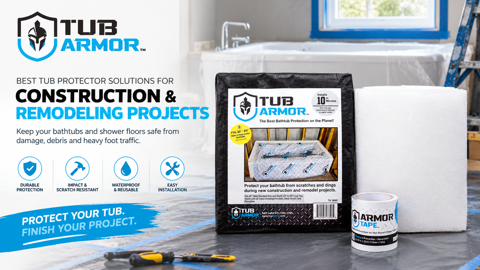 Best Tub Protector Solutions for Construction and Remodeling Projects