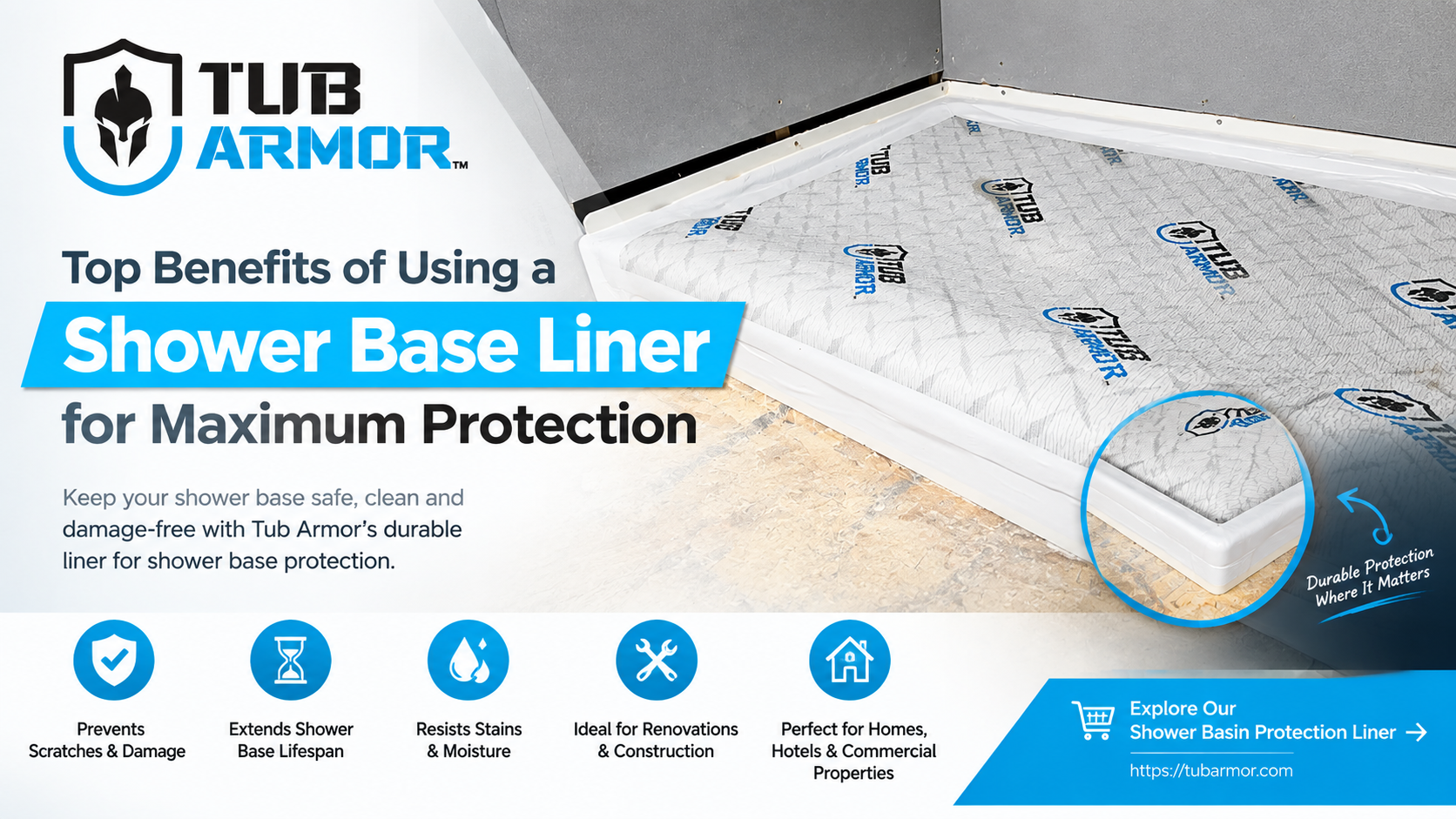 Top Benefits of Using a Shower Base Liner for Maximum Protection